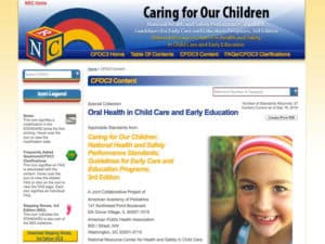 Tooth Talk Resource Spotlight: Caring for Our Children-National Health and Safety Performance Standards: Guidelines for Out-of-Home Child Care Programs