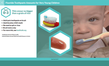 Free Tooth Talk Web Apps:  Toothpaste Amounts