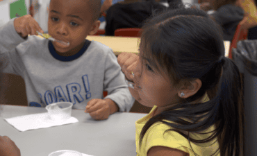 State of NC Resumes In-person Child Care Toothbrushing Program Training: Brushing Is Fun, Start by Age 1!