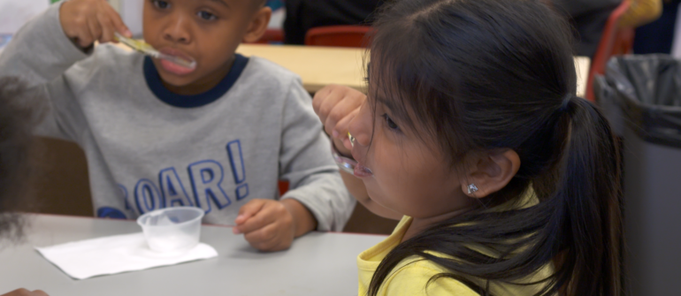 State of NC Resumes In-person Child Care Toothbrushing Program Training: Brushing Is Fun, Start by Age 1!